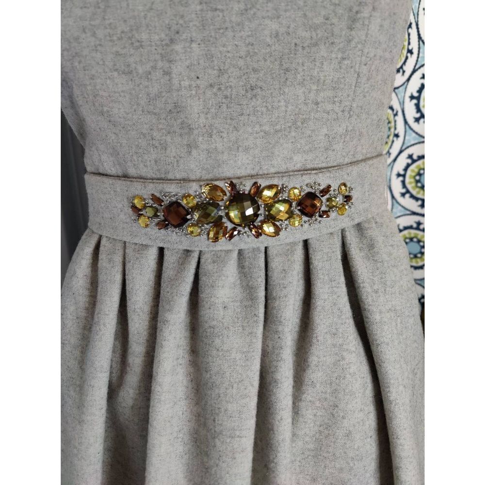 Banana Republic Shoulderless Wool Blend Dress with Jeweled Belt - Picture 2 of 8